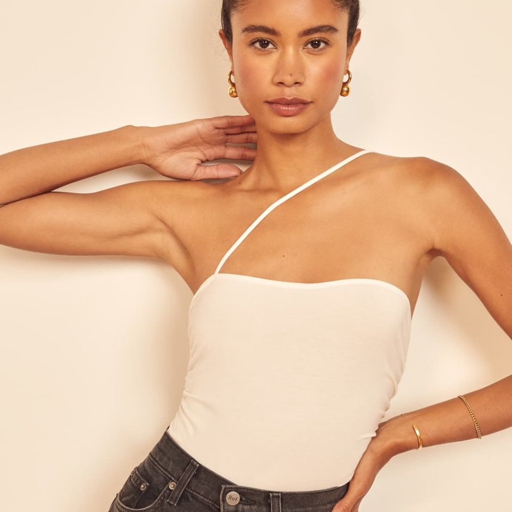 Reformation Kibby Top in White XS